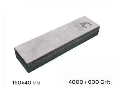 Камень точильный (BBW+Carborundum) 150мм*40мм, 4000/600 Grit, гранатовый сланец и карбид кремния SiC (822AC)