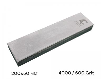 Камень точильный (BBW+Carborundum) 200мм*50мм, 4000/600 Grit, гранатовый сланец и карбид кремния SiC (828AC)