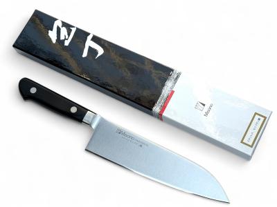 Ніж кухонний Santoku 180 мм лезо, нержавійка AUS-8 57HRC, Misono HONMAMON (1118855)