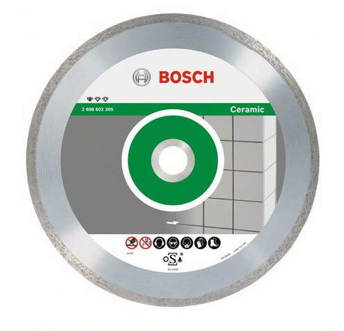 Круг алмазний Bosch Standard for Ceramic 125 x 22,23 x 1,6 x 7 mm (2608602202)
