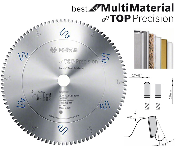 Пильный диск Top Precision Best for Multi Material 305 мм (2608642099)
