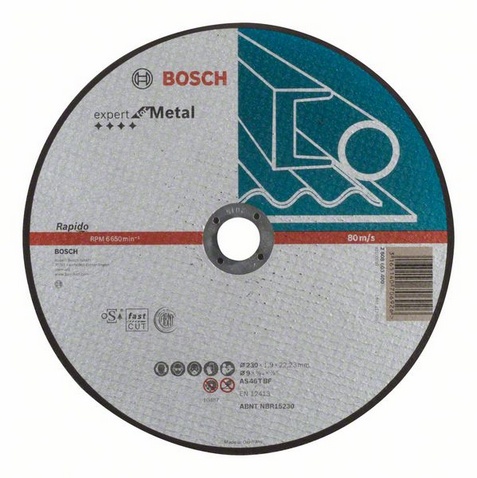 Круг отрезной Bosch Expert for Metal, Rapido 230 х 1,9 мм (2608603400)