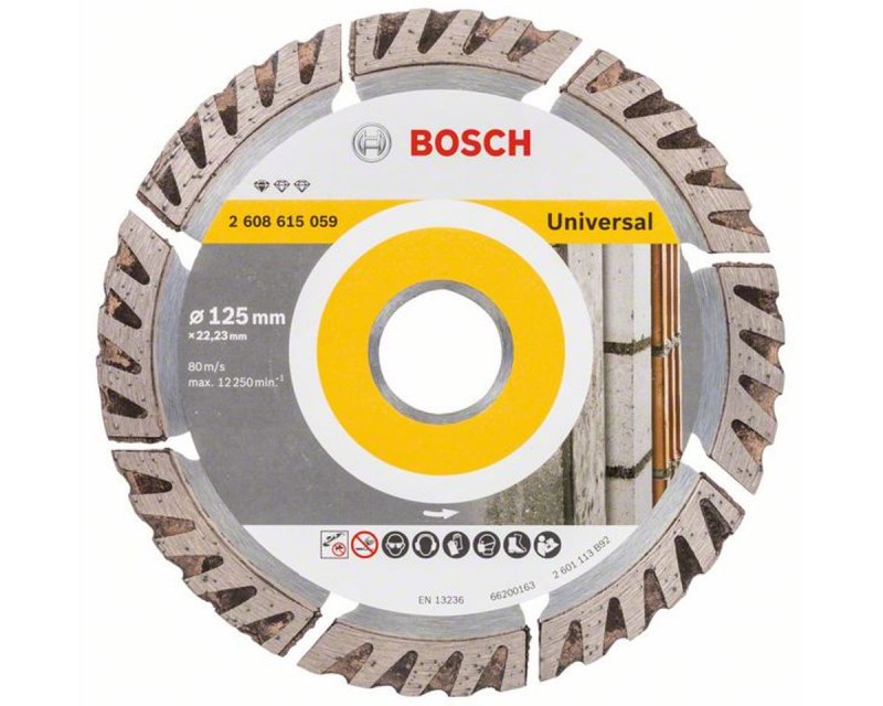 Алмазне відрізне коло Bosch Standard for Universal 125 x 22,23 x 2 x 10 mm (2608615059) 