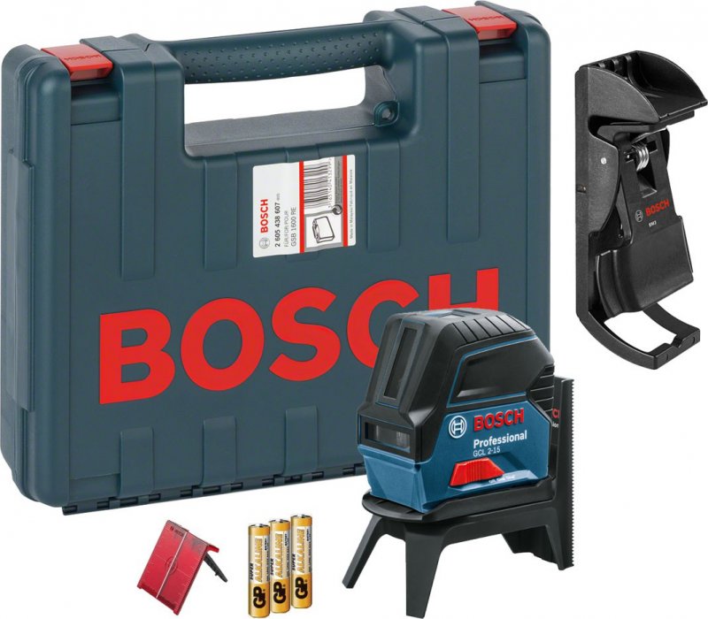 Лінійний лазерний нівелір комбінований Bosch GCL 2-15 Professional (0601066E02) 