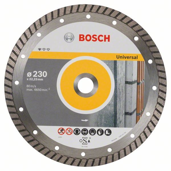 Алмазный отрезной круг Bosch Standard for Universal Turbo 230 x 22,23 x 2,5 x 10 mm (2608603252) 