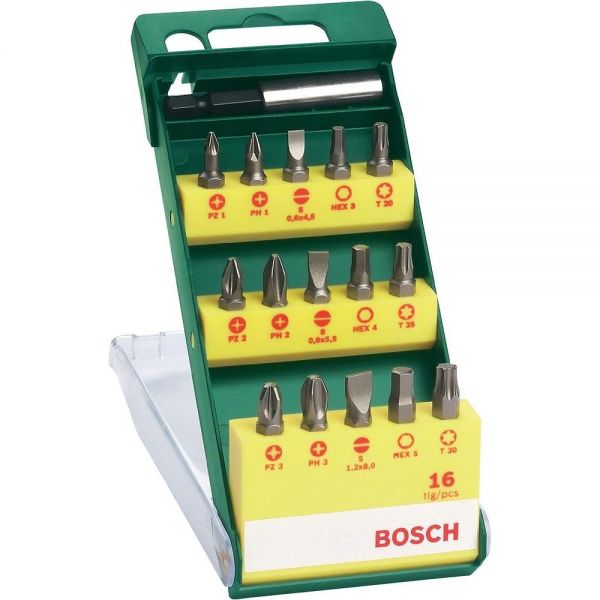 Набір біт Bosch (2607019453) 15 шт + магнітний тримач 