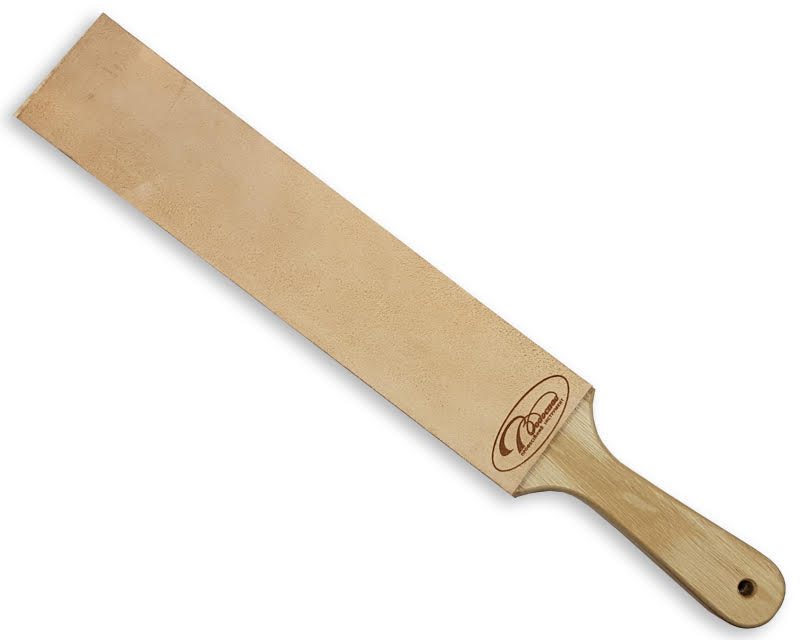 Кожаная доска для правки ножей (двухсторонняя) 27 см х 5 см (sharp-p270) 