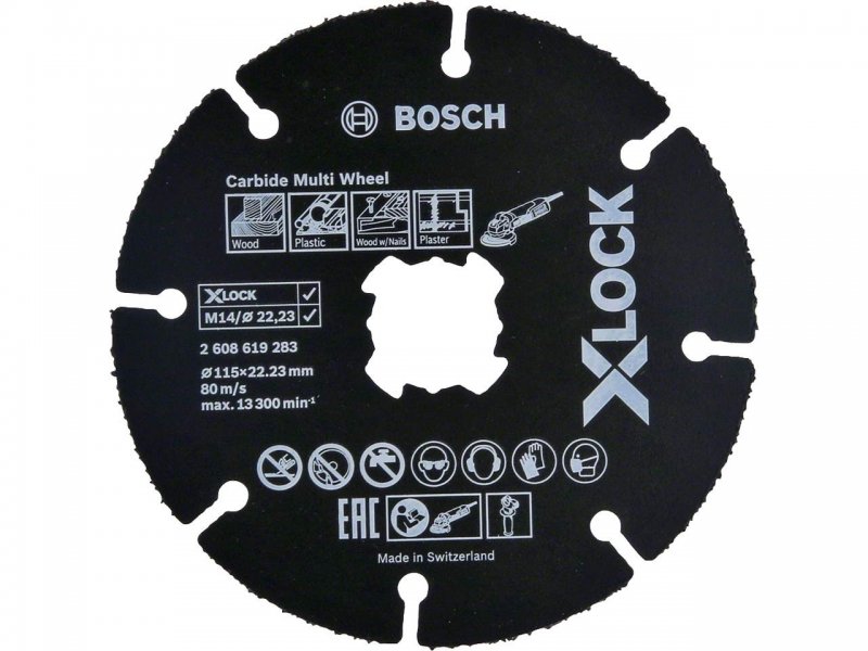 Відрізне коло X-LOCK Carbide Multi Wheel, 115 мм універсальний (2608619283) 