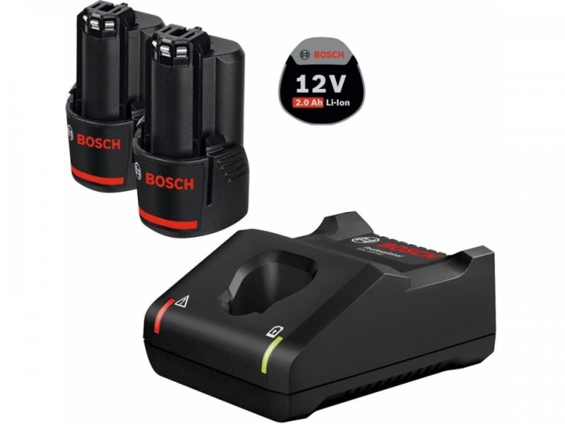 2 акумулятори Bosch GBA 12V 2.0Ah + GAL 12V-40 Professional (1600A019R8) 