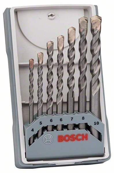Набір свердлів по бетону Bosch CYL-3, 4,5,6,6,7,8,10 мм (2607017082) 