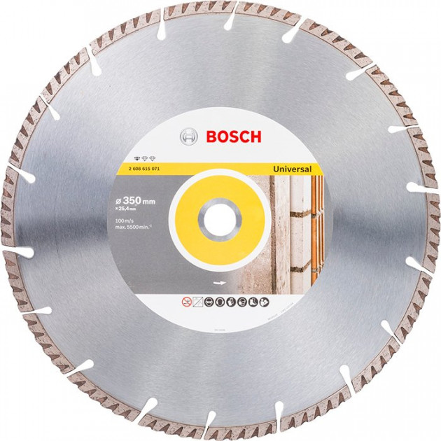 Алмазный круг Bosch Universal,350x25,4x3,3 мм (2608615071) 