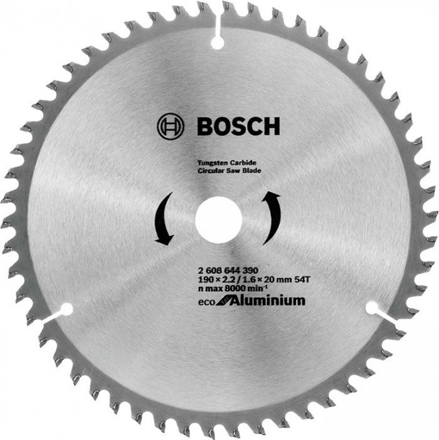 Пильный диск Bosch Eco for Aluminium 190x2,4x20-54T (2608644390) 