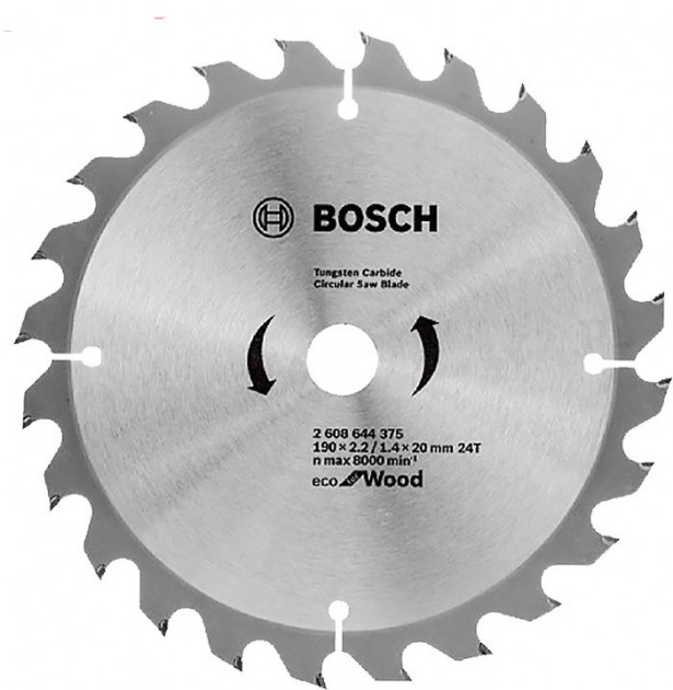 Пильный диск Bosch Eco for Wood 190x2,2x20-24T (2608644375) 