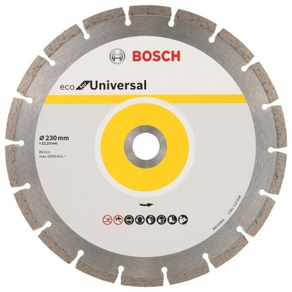 Алмазный круг Bosch ECO Universal 230×22,23 мм, 10 шт (2608615044) 