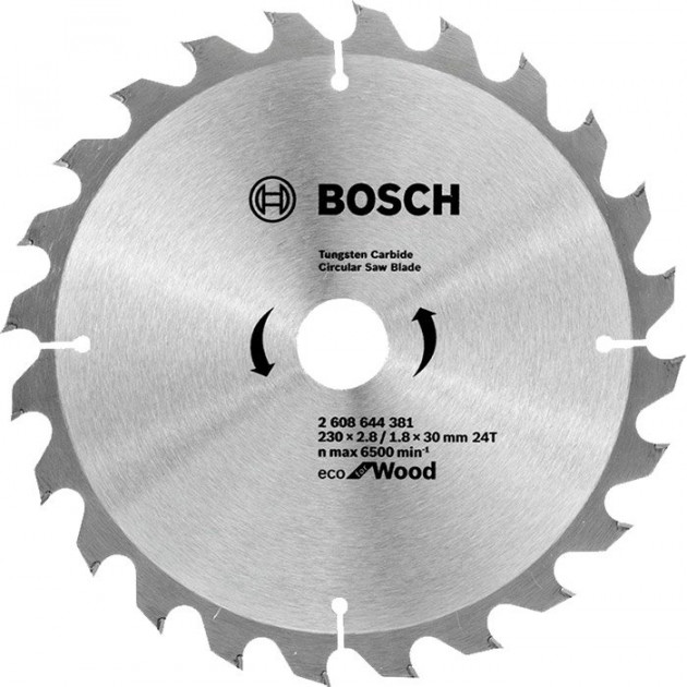 Пильный диск Bosch Eco for Wood 230x2,8x30-24T (2608644381) 