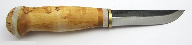 Нож LAPPI Puukko 95, 80CrV2, рукоятка - карельская береза (14171) 