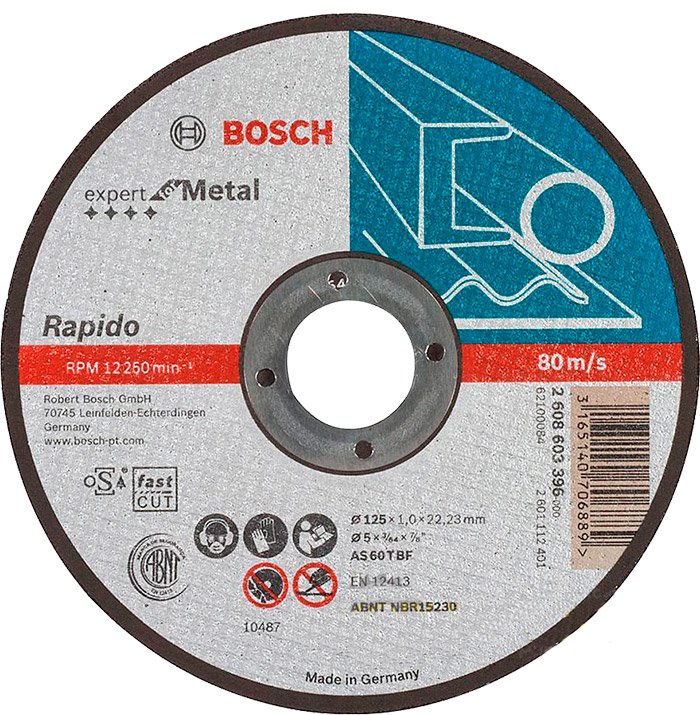 Круг отрезной Bosch Expert for Metal Rapido 125 х 1,0 мм (2608603396)