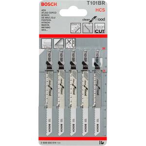 Пильные полотна для лобзика Bosch (2608630014) T 101 BR HCS, 5 шт. 