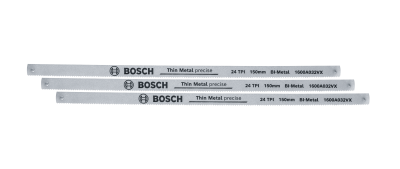 Пиляльні полотна BOSCH 150 мм 24 зубців на дюйм 3 шт. (1600A032UL)
