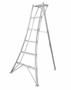 Драбина японська алюмінієва (Tripod) 180 см, вага 6,6 кг, 6-steps (серія STANDARD до 100кг, регулювання висоти задньої опори) HASEGAWA (Хасегава)