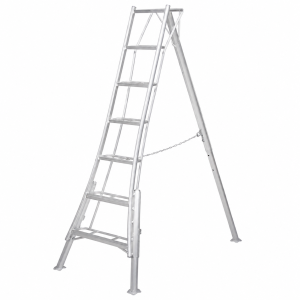 Драбина японська алюмінієва (Tripod) 210 см, вага 11,6 кг, 7-steps (серія PRO до 150кг, регулювання висоти кожної опори) HASEGAWA (Хасегава)