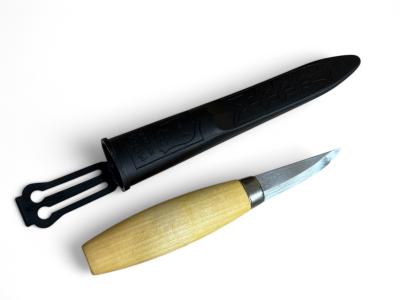 Ніж MORA Woodcarving 120LC, лезо 60 мм 59HRC, Laminated carbon 100CR6, руків`я - береза