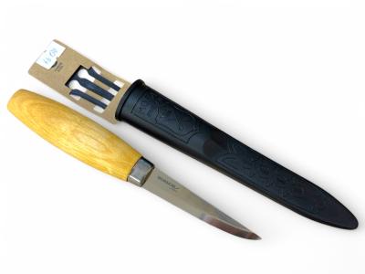 Ніж MORA Woodcarving 106 (14029), лезо 85 мм 58HRC, вуглецева сталь C100S, руків`я - береза