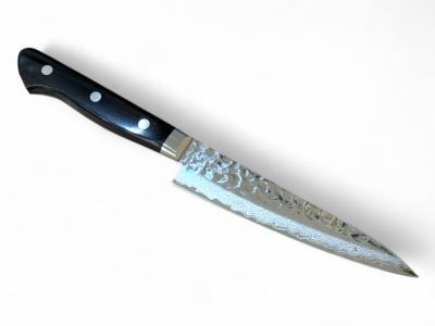 Ніж кухонний Paring 135 мм лезо, VG10 Damascus-17 61HRC, HONMAMON (4573200716577)