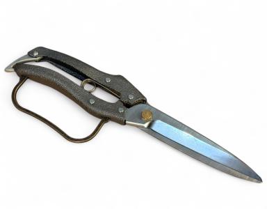 Ножиці NISHIGAKI N-207 для топіарної стрижки та нівакі 260 мм з дужкою (леза 110 мм, 57HRC, хромована вуглецева сталь)