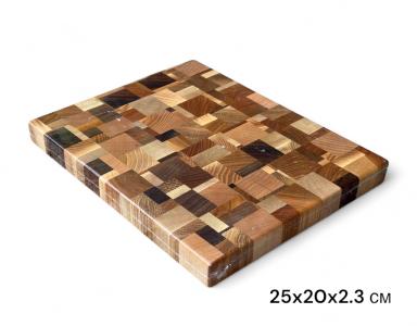Торцева дошка для нарізки LUXURY 250 х 200 х 23 мм (Мозайка) (2520023M)