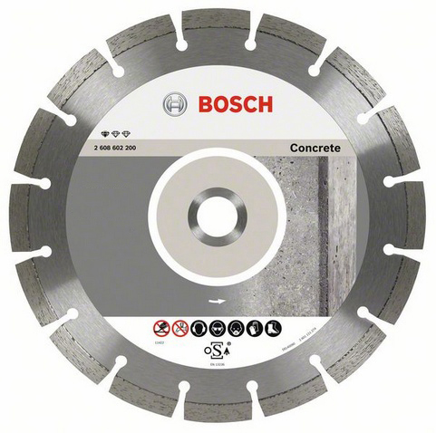 Круг алмазний Bosch Standard for Concrete 125 x 22,23 x 1,6 x 10 mm (2608602197)