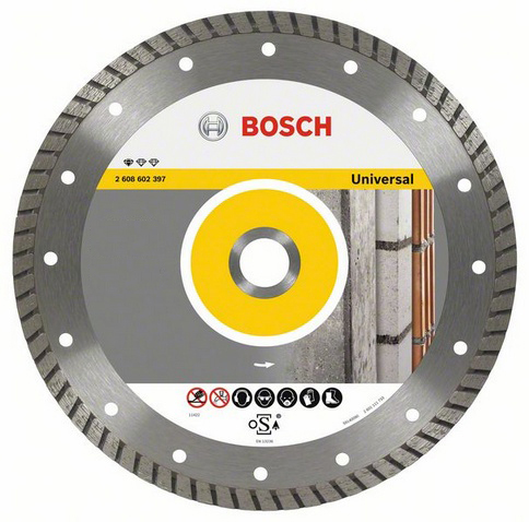Коло алмазне Bosch Standard for Universal Turbo 150 x 22,23 x 2,5 x 10 mm (2608602395)