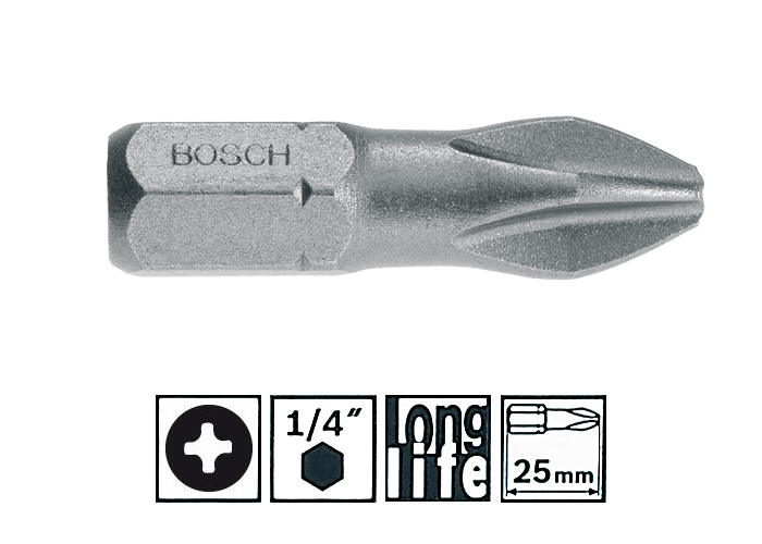 Насадка-біта Bosch Extra Hart PH1 (2607001510) 