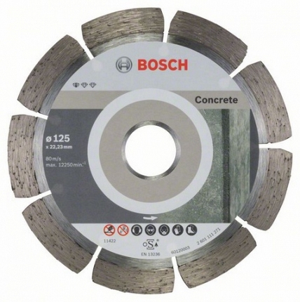 Алмазный диск Standard for Concrete 125 х 22.23 мм по бетону 10 шт (2608603240)