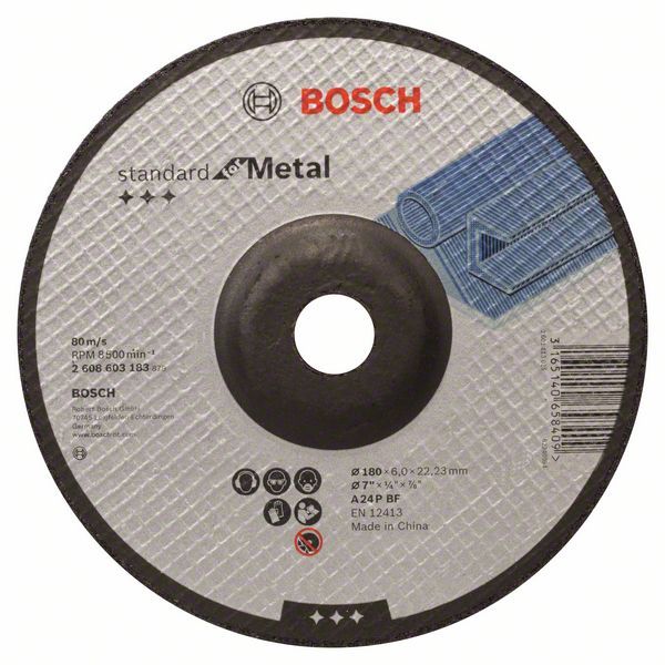 Зачистной круг Bosch (2608603183) Standard for Metal 180 x 6 мм 