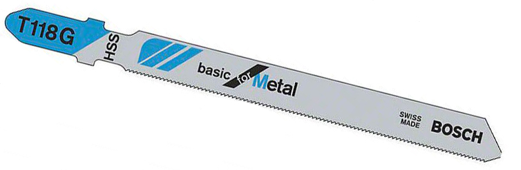 Пилочка для лобзика Bosch Basic for Metal T 118 G, 2 шт (2609256731) 