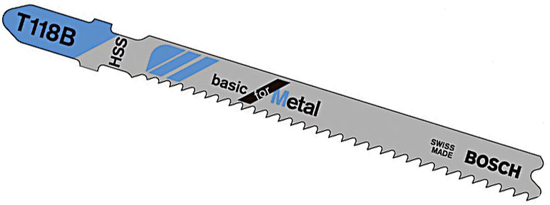 Пилочка для лобзика Bosch Basic for Metal T 118 B, 2 шт (2609256730) 