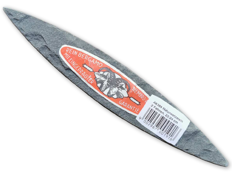 Камінь точильний природний водний Бергамський "2 FAHNEN" 400 GRIT, 23/24 см, FUX (A6389)