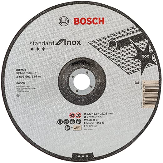 Круг отрезной Bosch Standard for Inox выпуклый 2301,9 мм (2608601514) 